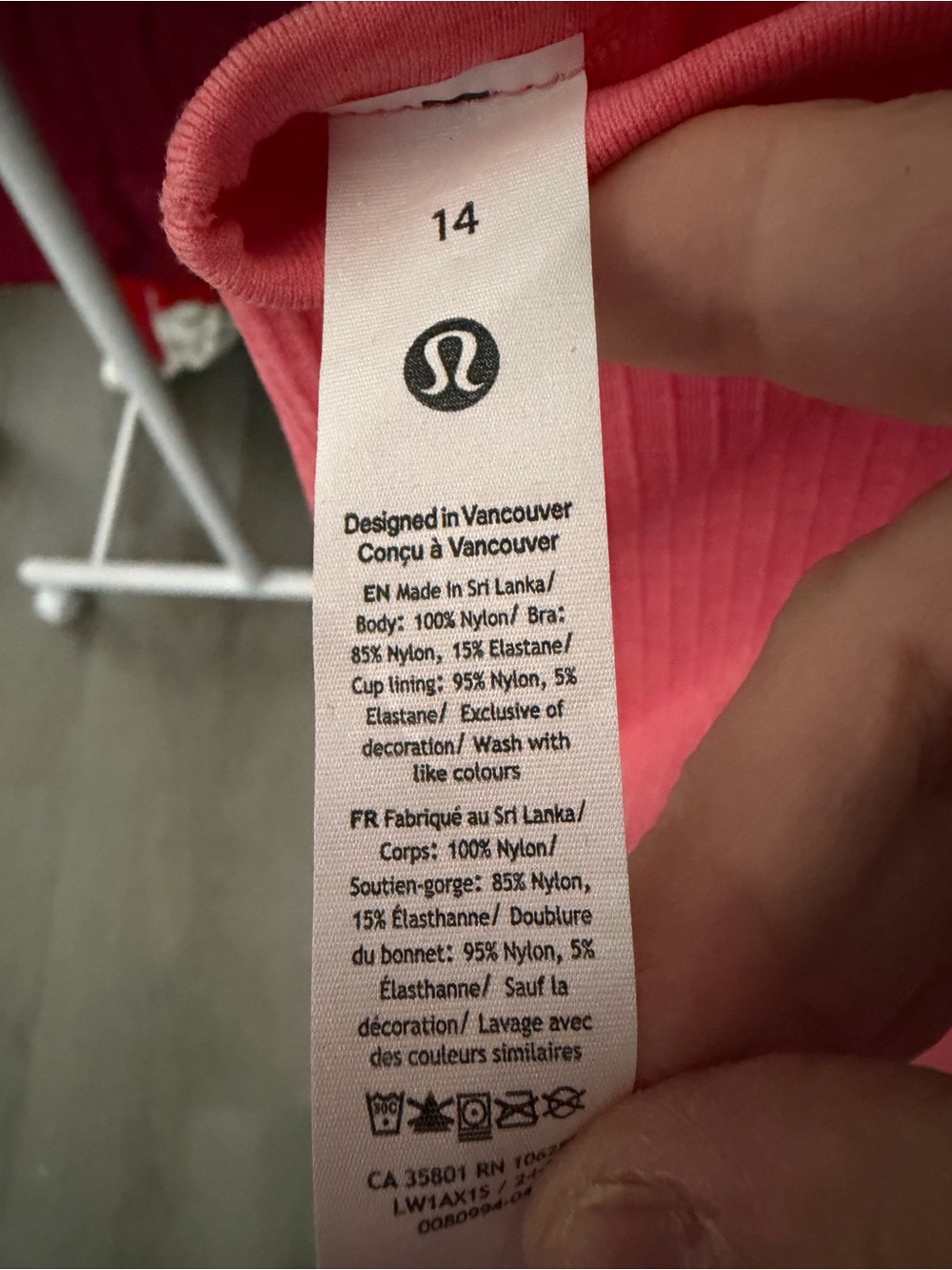 Women's Coral Ribbed Racerback Tank Top - Picture 5 of 5